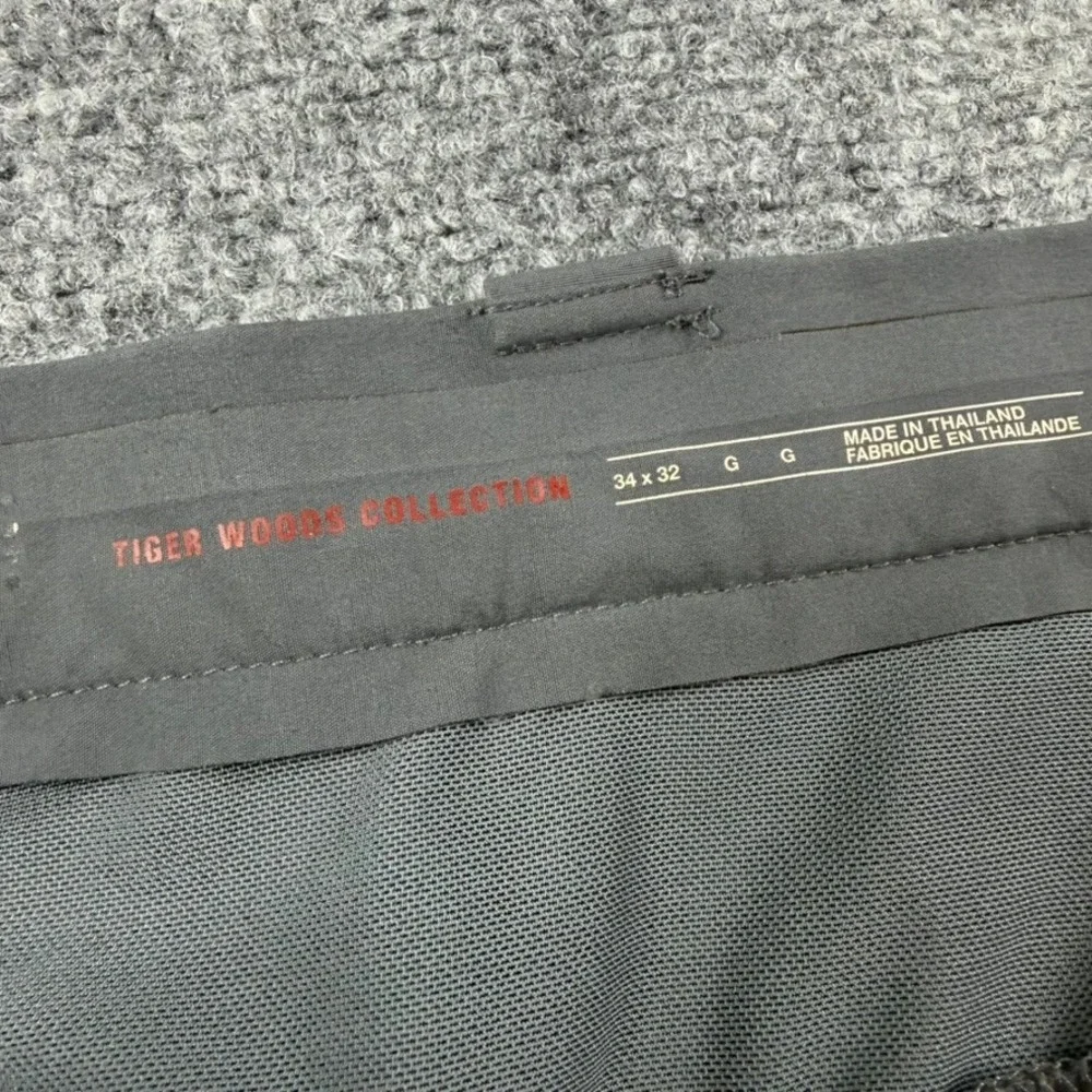Nike Golf Pants Mens 34x32 Gray Tiger Woods Collection Perforated Stretch Pant